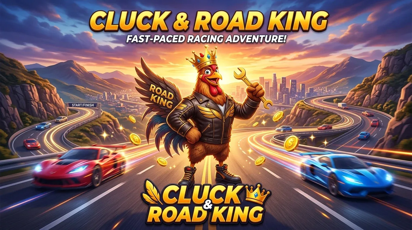 Cluck & Road King Mobile Game Poster